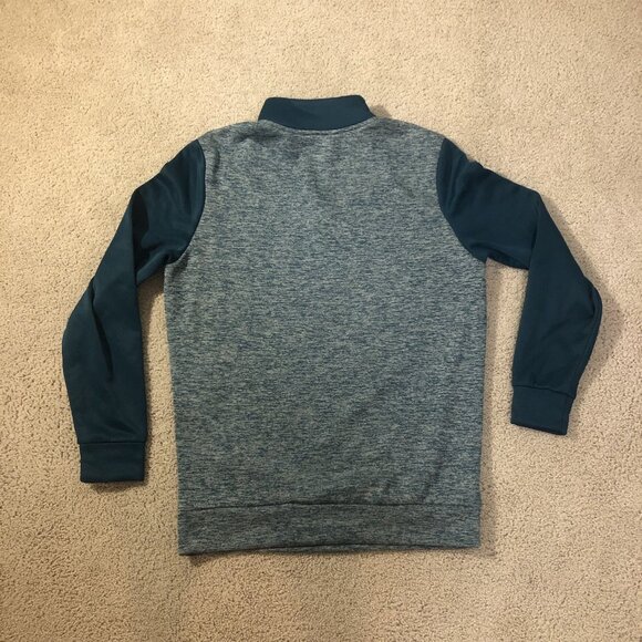 Under Armour Coldgear 1/4 Zip Fleece Pullover Sweatshirt Men's Small Teal - Picture 6 of 6